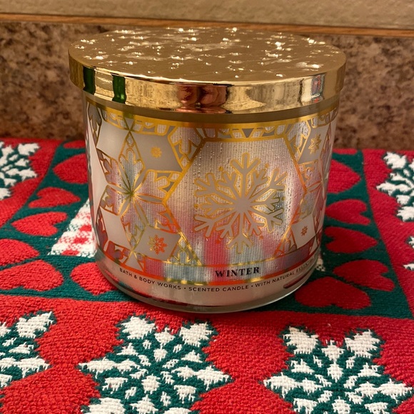 Bath & Body Works Accents Bath And Body Works 3 Wick Winter Scented